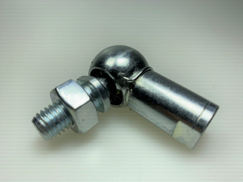 Kogelgewricht 90° linkse binnen-/ buitendraad M10x1,5