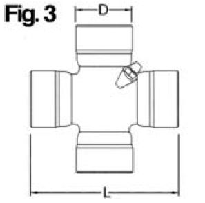 Kreuzgarnitur verwendbar anstelle von Fiat|Ford|New Holland   23,8x61,4mm UDC 23,8x61,4