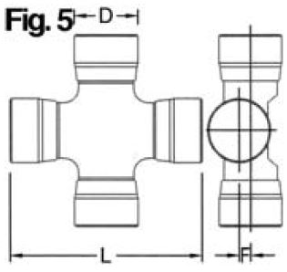 Kruisstuk passend voor Fiat|Ford|New Holland   27x81,7mm UDC 27x81,7